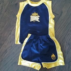 Nike sleeveless shirt and shorts